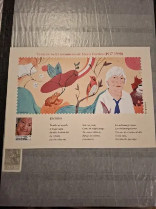 Gloria Fuertes Centenario Sello Postal