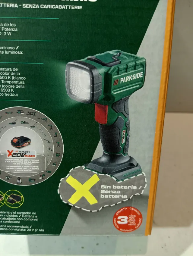 Lámpara LED Parkside X20V TEAM