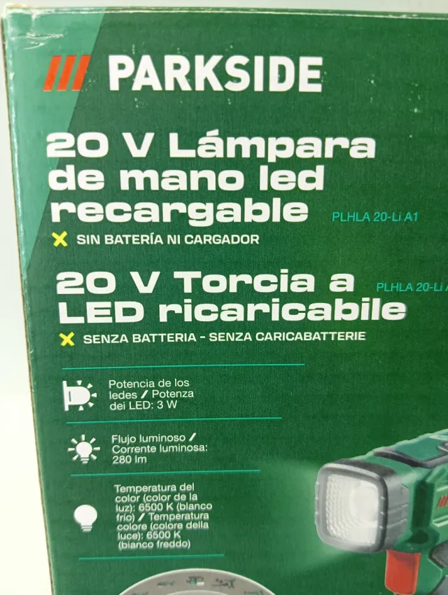 Lámpara LED Parkside X20V TEAM