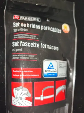 Parkside Set Bridas Cables 251 Unidades