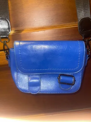 Borsello a tracolla blu