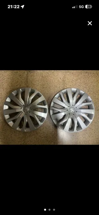 2 Tapacubos Peugeot Rifter 16