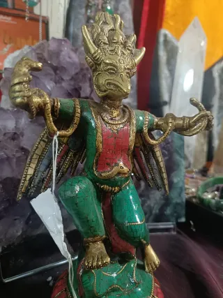 Estatua Garuda Bronce 21cm Buda Tibetano