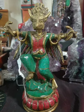 Estatua Garuda Bronce 21cm Buda Tibetano
