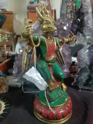 Estatua Garuda Bronce 21cm Buda Tibetano