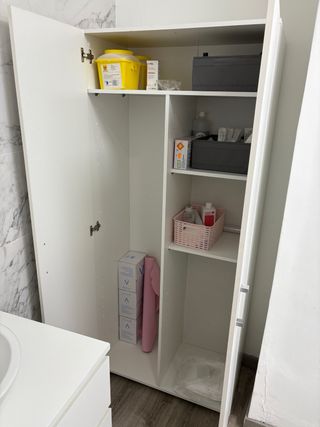 Armario blanco 2 puertas