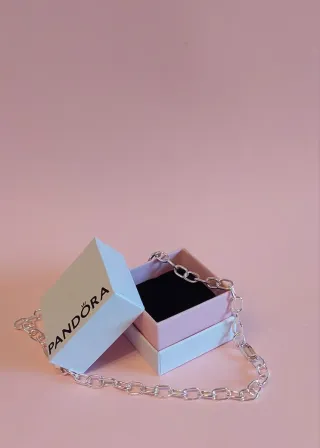 Collar Pandora eslabones plata