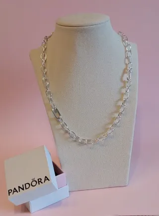 Collar Pandora eslabones plata