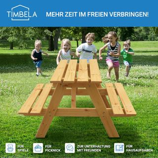 Mesa picnic infantil madera