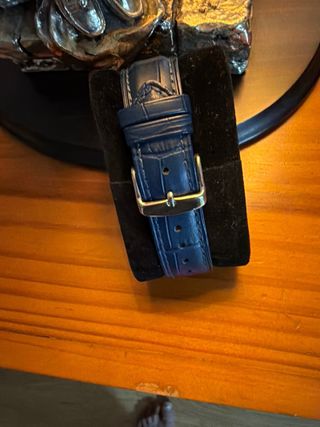 Reloj Seiko Tank Azul y Plateado