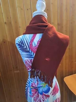 Bufanda Burberry Roja Hombre