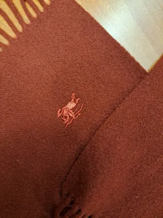 Bufanda Burberry Roja Hombre