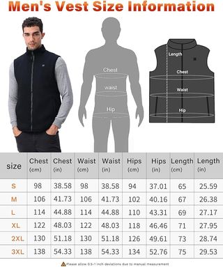 Chaleco Calefactable Negro