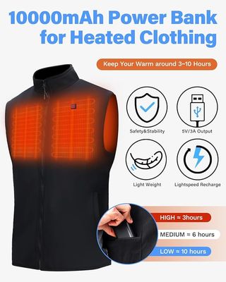 Chaleco Calefactable Negro