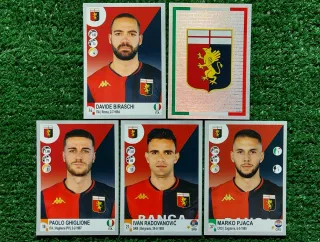 5 figurine calciatori Panini Genoa 2020/21
