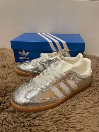 Adidas Samba Plateadas
