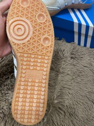 Adidas Samba Plateadas