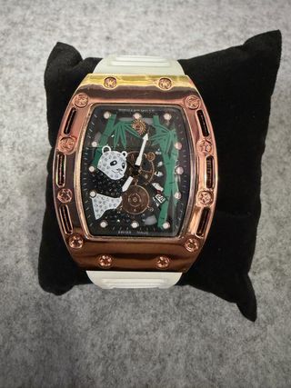 Reloj Quartz Panda Bambú