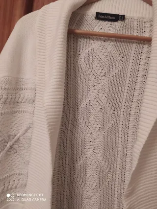 Chaleco Pedro del Hierro plata y blanco