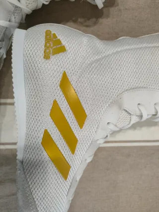 Zapatillas Boxeo Adidas Blancas y Doradas