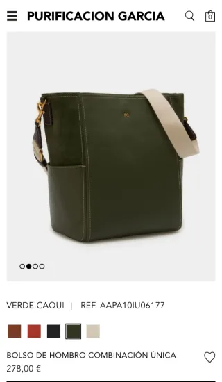 Bolso Purificación García Grande Verde