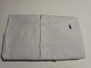 Camisa Polo Ralph Lauren Cuadros Azul Talla M