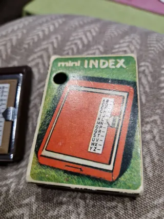 Mini agenda índice alfabético