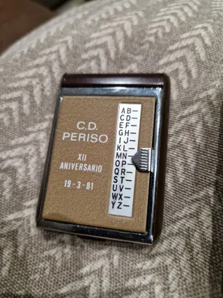 Mini agenda índice alfabético