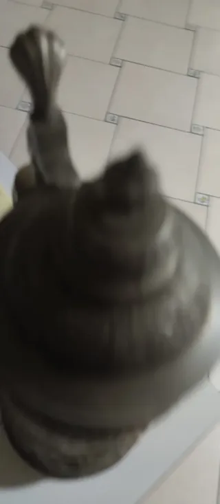 Brocca Praga ceramica e metallo