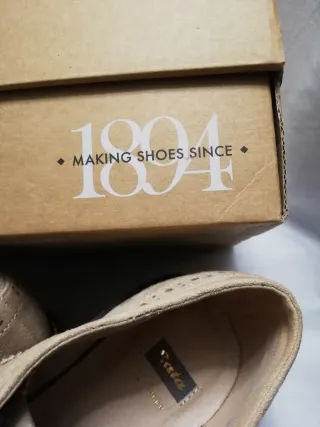 Zapatos Blucher Serraje Beige Talla 41