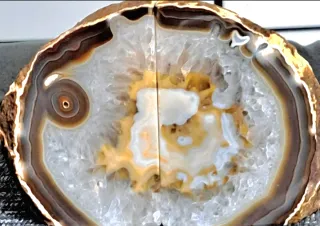 Coppia fermalibri agata naturale