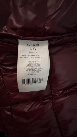 Chaqueta Trucco Burdeos Acolchada