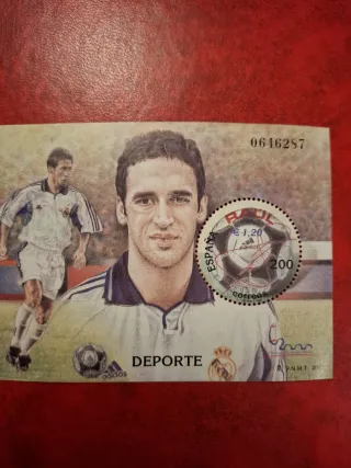 Sello España Raúl Madrid 2000