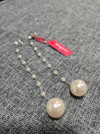 Pendientes Majorica perlas colgantes