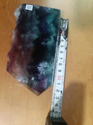 Obelisco Flúorita Pulida 500gr 13x8cm