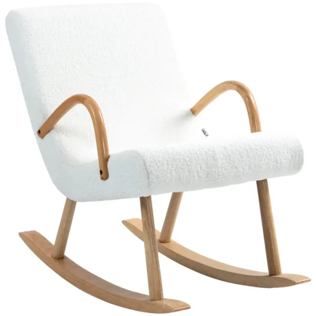 Dolce culla HOMCOM moderna bianca