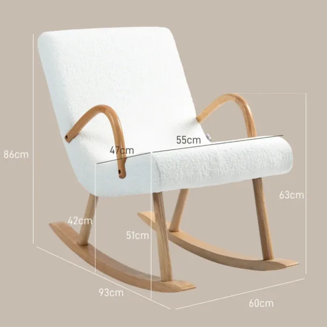 Dolce culla HOMCOM moderna bianca