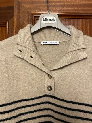 Jersey beige de rayas