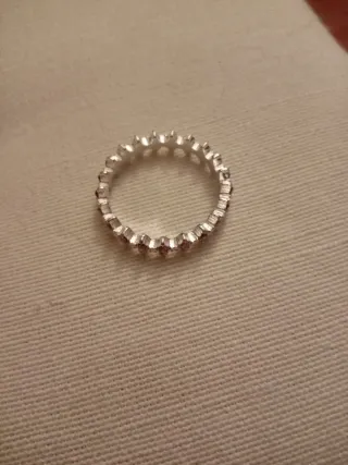 Anillo Acero Rosa y Plateado