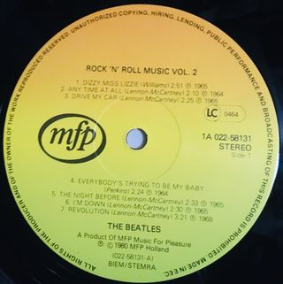 The Beatles Rock n Roll Music Vol 1 y 2 (2LPs)