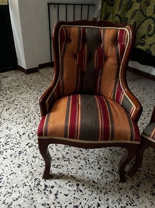 Trisillo de madera y tela