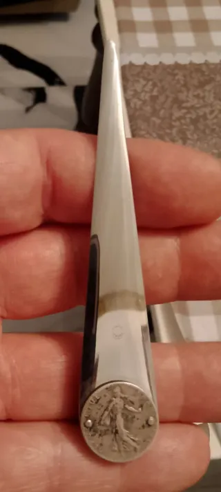 Abrecartas Plata Monedas