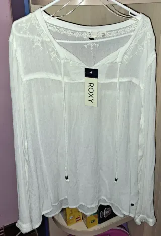 Blusa Roxy Blanca Talla L