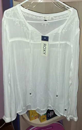 Blusa Roxy Blanca Talla L