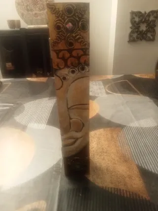 Lote: Caja incienso vertical y 2 Budas