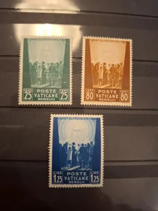 Sellos Vaticano Pro Prisioneros 1942