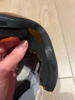 Casco esquí SALOMON morado con visera. Talla 49-53