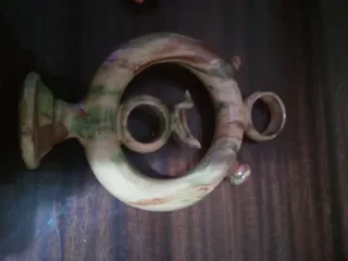 Botijo de barro vidriado