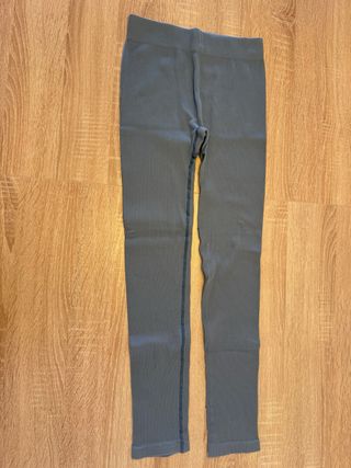 Pantalon azul acanalado