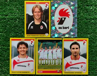 5 figurine calciatori Panini Bari 2009/10